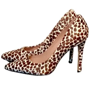 Vince Camuto - Spotted Snow Cheetah Pony Hair Heels