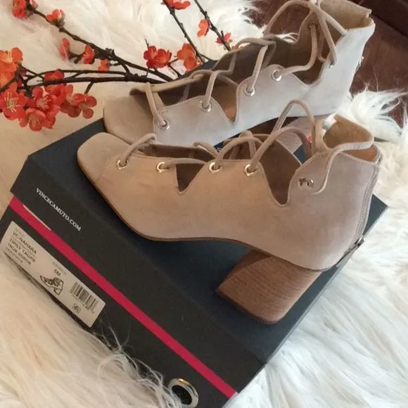 💞VINCE CAMUTO 💞tipsy taupe true suede shoes