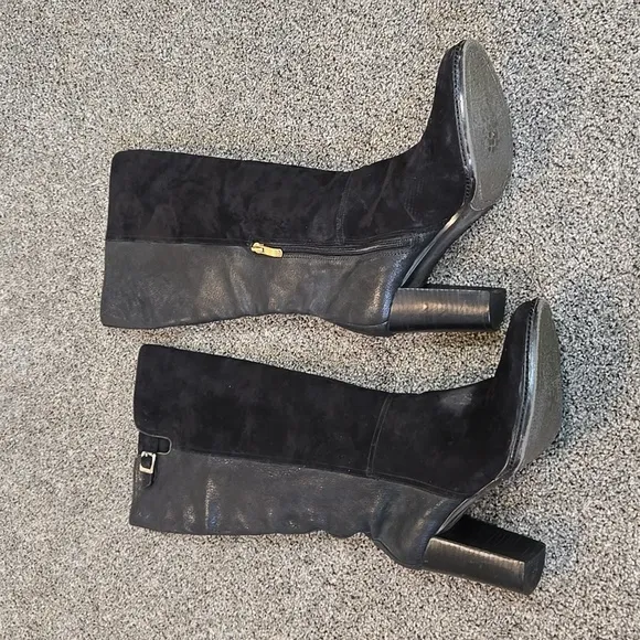 Vince Camuto Women Lanessa  Leather Tall Heels Boots shoes sz 8.5B