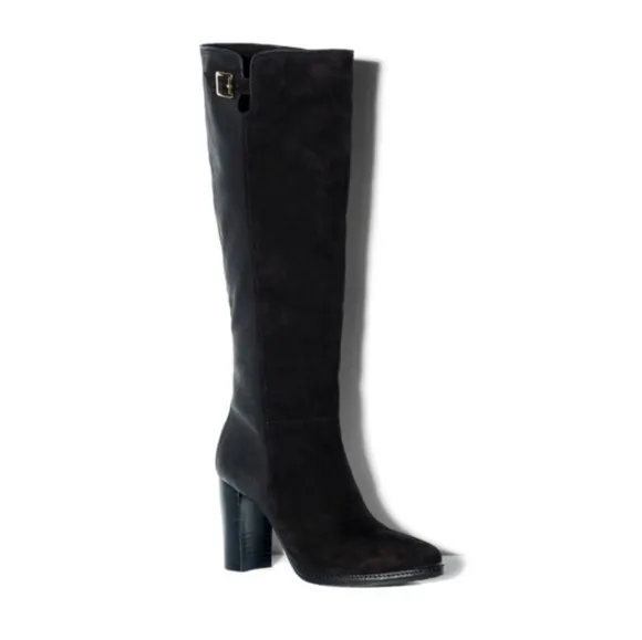Vince Camuto Women Lanessa  Leather Tall Heels Boots shoes sz 8.5B