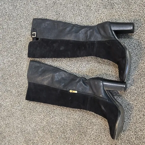 Vince Camuto Women Lanessa  Leather Tall Heels Boots shoes sz 8.5B