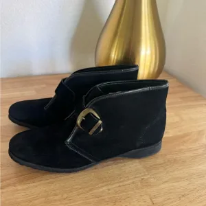 Vintage Aspen After Skiing Womens Suede Ankle Booties Size 8