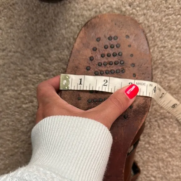 Vintage Cole Haan Women's Brown Leather Fisherman Sandal Shoe Size 9.5 AA