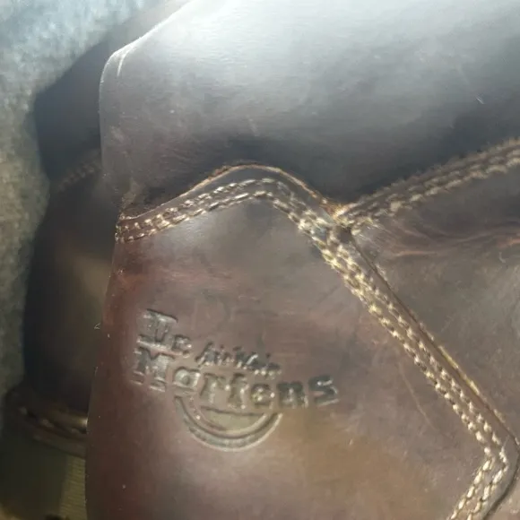 Vintage Dr. Martens Brown Leather Men's Hiking Boots Style # 8280 Size 10