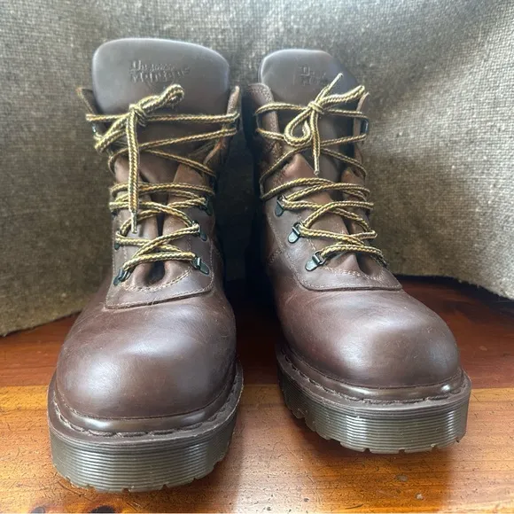 Vintage Dr. Martens Brown Leather Men's Hiking Boots Style # 8280 Size 10