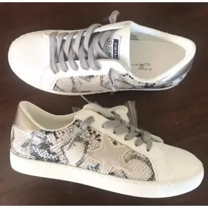 Vintage Havana Bianca Snake Sneakers Size 11.5 Snake Star Logo Shoes NEW