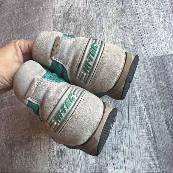 Vintage Hi-Tec Lady Nouveau Hiking Boots Women's Size 5 Teal/Gray