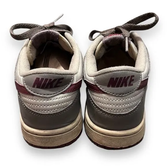 Vintage Nike Dunk Low Pro Light BONE Rough Red Sneaker Shoes Youth Size 5Y