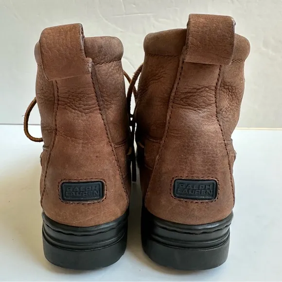Vintage Polo Sport Ralph Lauren Leather Ankle Boots 7.5