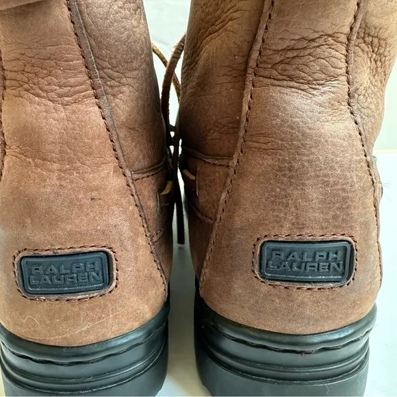 Vintage Polo Sport Ralph Lauren Leather Ankle Boots 7.5