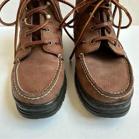 Vintage Polo Sport Ralph Lauren Leather Ankle Boots 7.5