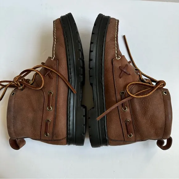 Vintage Polo Sport Ralph Lauren Leather Ankle Boots 7.5