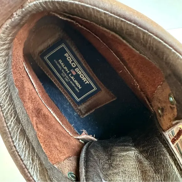 Vintage Polo Sport Ralph Lauren Leather Ankle Boots 7.5