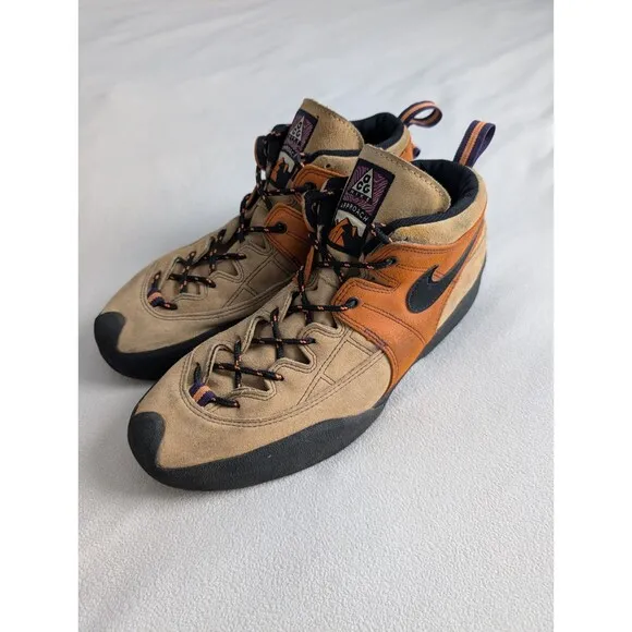 Vintage RARE Nike Men Sz 11 ACG Air Lava Dome Approach 2000 Leather Hiking Shoes