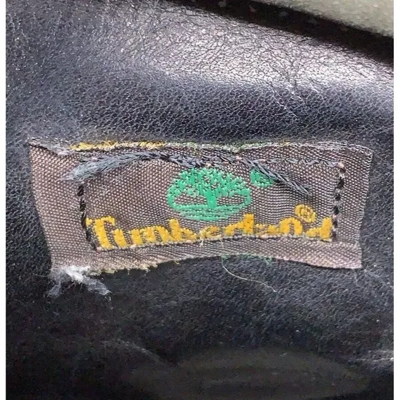Vintage Timberland Boots Mens US 10.5 M Navy Blue Gray Fashion 15014 Made In USA