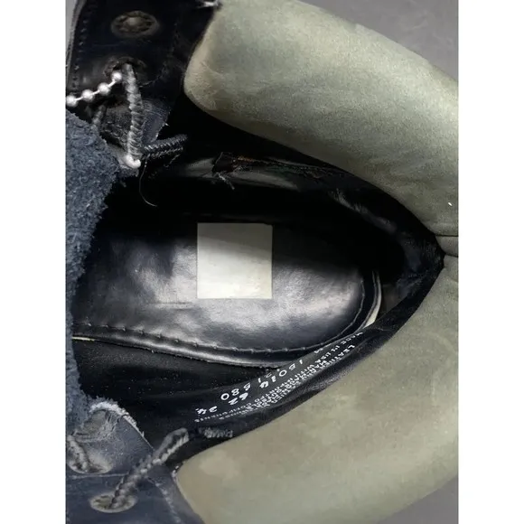 Vintage Timberland Boots Mens US 10.5 M Navy Blue Gray Fashion 15014 Made In USA