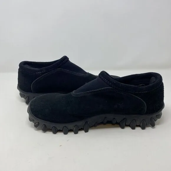 Vintage Y2K Salomon Contragrip Snow Moc Shoes Size 10.5 Black Slip On Hiking