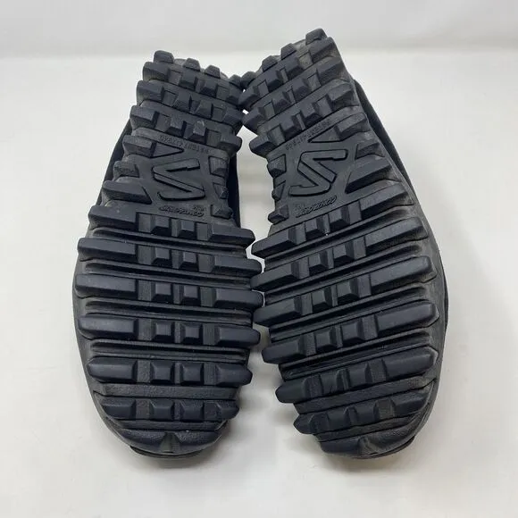 Vintage Y2K Salomon Contragrip Snow Moc Shoes Size 10.5 Black Slip On Hiking