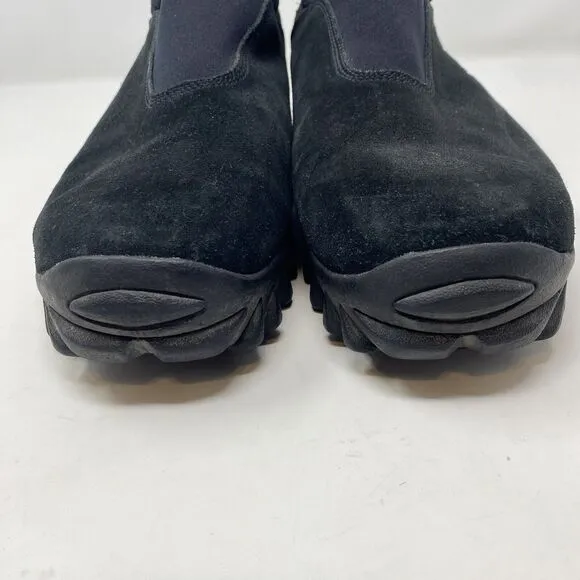 Vintage Y2K Salomon Contragrip Snow Moc Shoes Size 10.5 Black Slip On Hiking