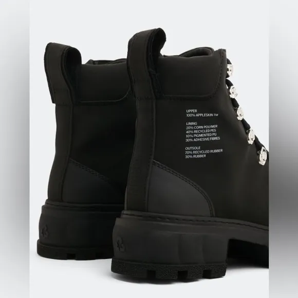 VIRÓN Black Disruptor Hiking Boots In 990 Black Size 7 NWOT