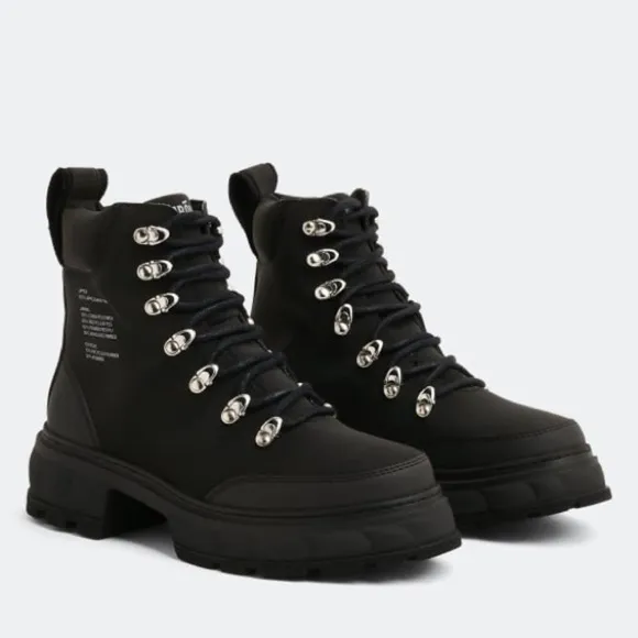 VIRÓN Black Disruptor Hiking Boots In 990 Black Size 7 NWOT