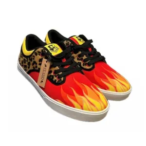Vlado Spectro‎ 3 Limited Edition Flames &amp; Cheetah Rare Men's Shoes Size 10.5 NWT