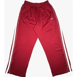 VTG 90s Nike Basketball Pants Mens Size XL Burgundy Team Sports Warm Up Joggers