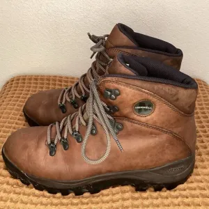 VTG Merrell Summit Alpine Men's Sz 8.5 Brown Leather Hiking Trail Boots Mountain