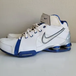 Vtg Nike Shox Battlegrounds‎ Blue White Gray Shoes 308576-101 US Size 10.5 2004