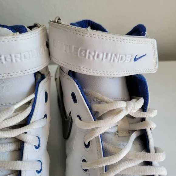 Vtg Nike Shox Battlegrounds‎ Blue White Gray Shoes 308576-101 US Size 10.5 2004