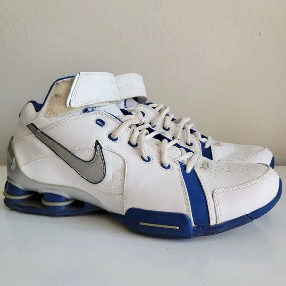 Vtg Nike Shox Battlegrounds‎ Blue White Gray Shoes 308576-101 US Size 10.5 2004