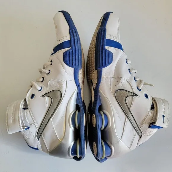 Vtg Nike Shox Battlegrounds‎ Blue White Gray Shoes 308576-101 US Size 10.5 2004