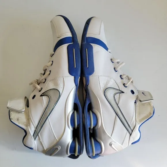 Vtg Nike Shox Battlegrounds‎ Blue White Gray Shoes 308576-101 US Size 10.5 2004