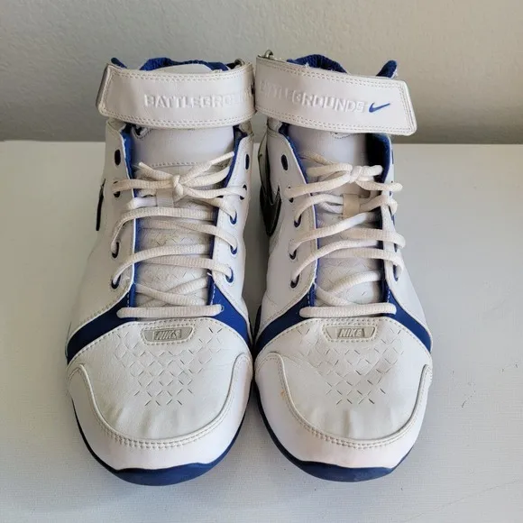 Vtg Nike Shox Battlegrounds‎ Blue White Gray Shoes 308576-101 US Size 10.5 2004
