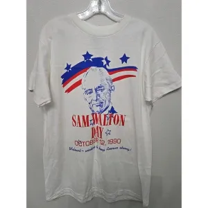 VTG Sam Walton Day Walmart Keep America Strong Single Stitch T-Shirt Size L USA