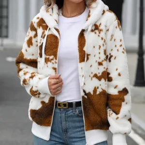 Warm Fuzzy Zip-Up Hooded Jacket
