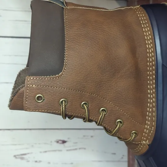 Weatherproof Vintage Tan and Navy Blue Men's Adam Duck Boots Size 12