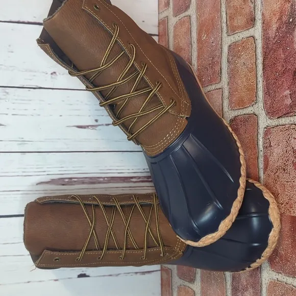 Weatherproof Vintage Tan and Navy Blue Men's Adam Duck Boots Size 12