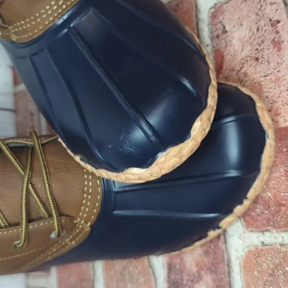 Weatherproof Vintage Tan and Navy Blue Men's Adam Duck Boots Size 12