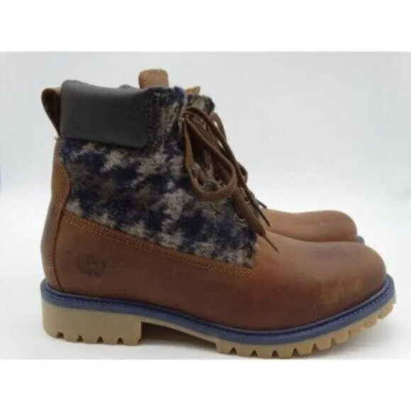 Weinbrenner Women's Boots Brown Size 6 1/2  Shoes Eur 38 Leather Hiking Snow