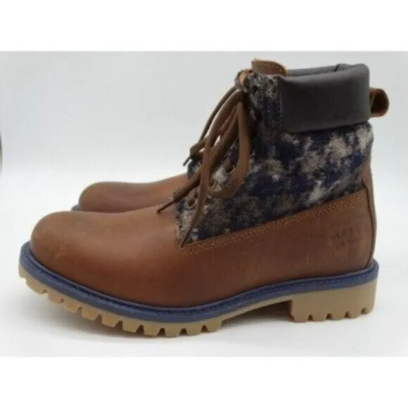 Weinbrenner Women's Boots Brown Size 6 1/2  Shoes Eur 38 Leather Hiking Snow