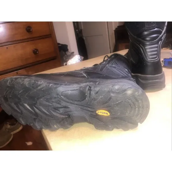 Wellco Mens 12 1/2 Black Temperate Weather Combat Boots Air Force TW USA G1