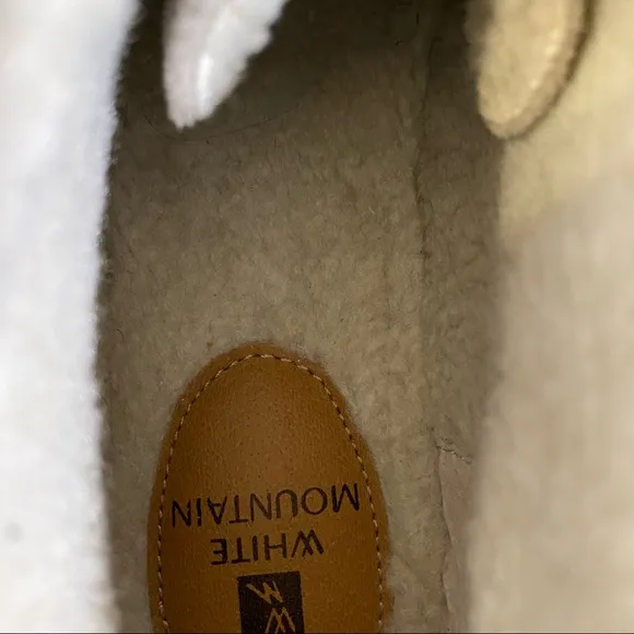 White Mountain Grey Brown Sherpa Lined Suede Scotch Guarded Bootie Size 9.5