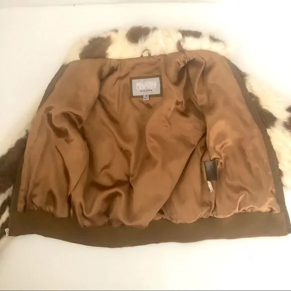 WILSON’S LEATHER FUR JACKET BOMBER