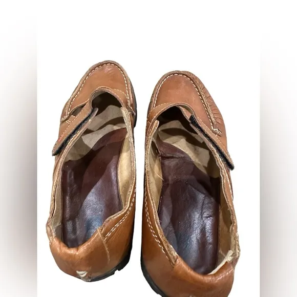 Wolky Passion Brown  Leather Mary Jane Shoes Size 7.5 EU 38