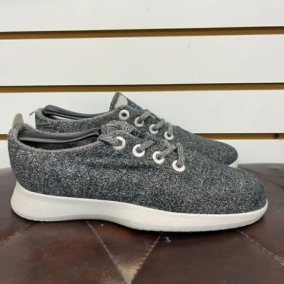Women's Allbirds Wool Runners Running Shoes Sneakers Size 8 Gray Black