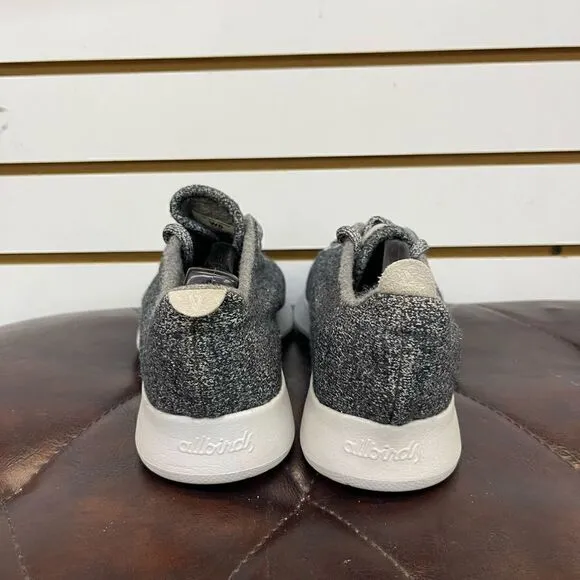 Women's Allbirds Wool Runners Running Shoes Sneakers Size 8 Gray Black