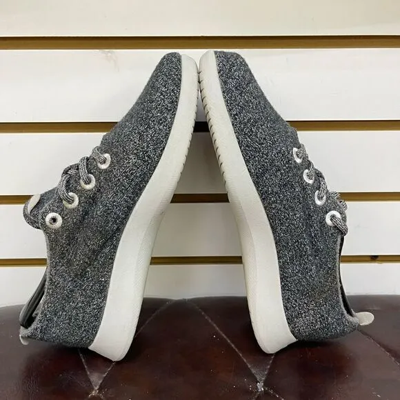Women's Allbirds Wool Runners Running Shoes Sneakers Size 8 Gray Black