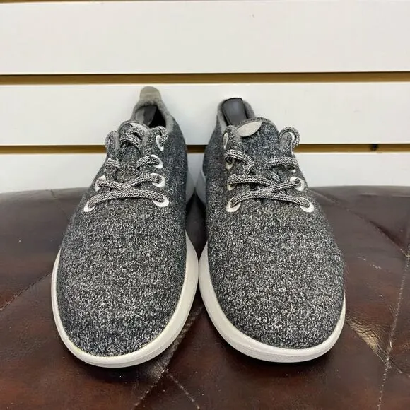 Women's Allbirds Wool Runners Running Shoes Sneakers Size 8 Gray Black