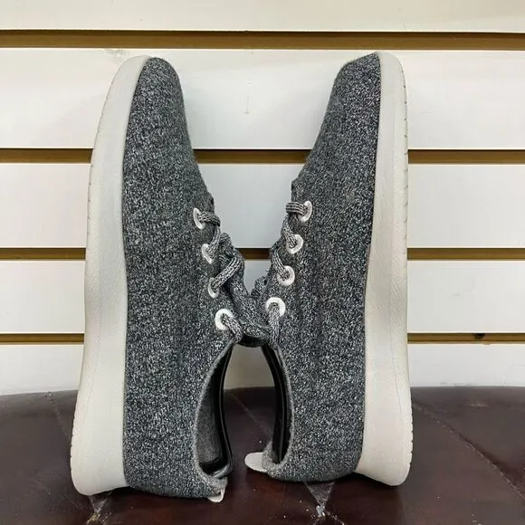 Women's Allbirds Wool Runners Running Shoes Sneakers Size 8 Gray Black